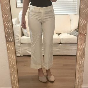 Moschino Cotton Linen Crop Pants